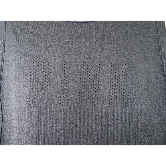 Pink Active Black Tank Top Size  Medium - Picture 3 of 5